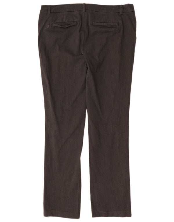White Stuff Womens Straight Chino Trousers UK 14 Large W36 L31 Grey Cotton