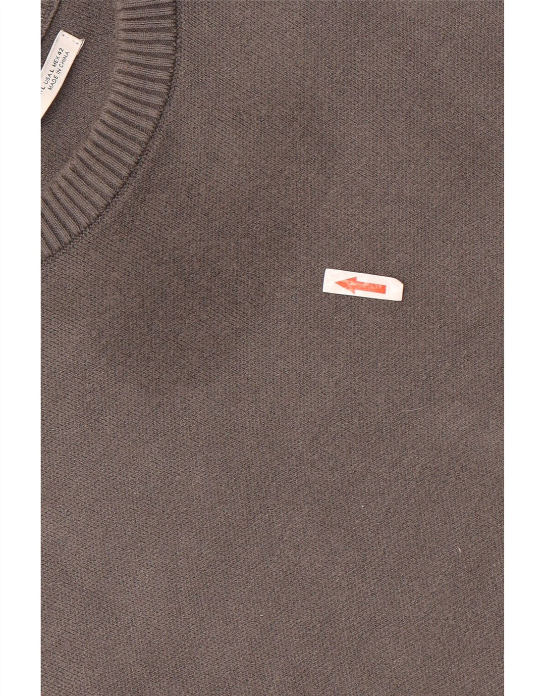 ZARA Mens Crew Neck Jumper Sweater Large Grey Viscose