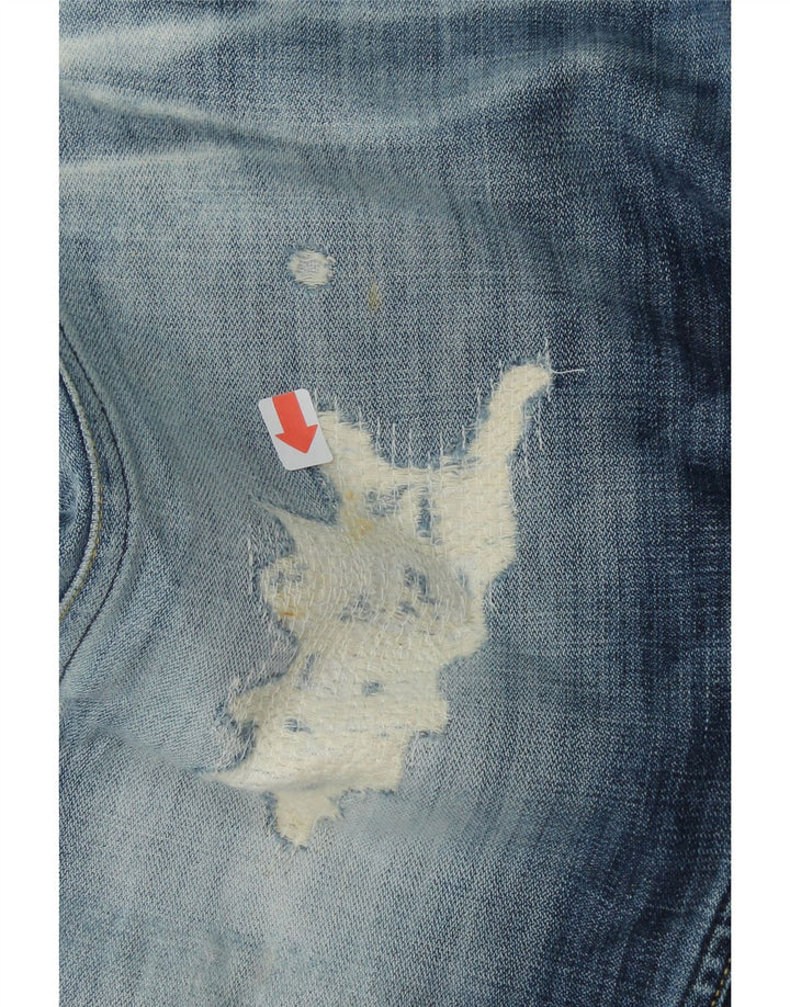 PEPE JEANS Womens Distressed Bootcut Jeans W28 L30 Blue Cotton Vintage PEPE Jeans and Second-Hand PEPE Jeans from Messina Hembry 