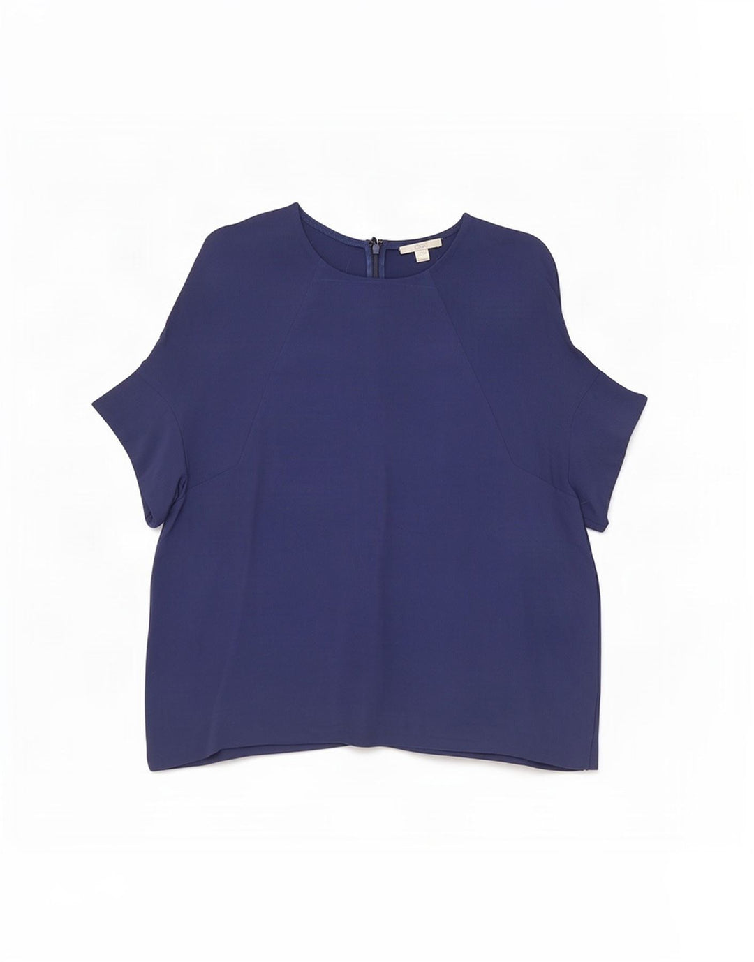 Cos Womens Blouse Top EU 40 Medium Navy Blue Viscose
