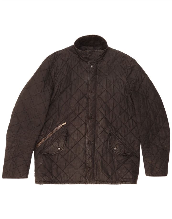 Barbour Mens Quilted Jacket UK 40 Large Black