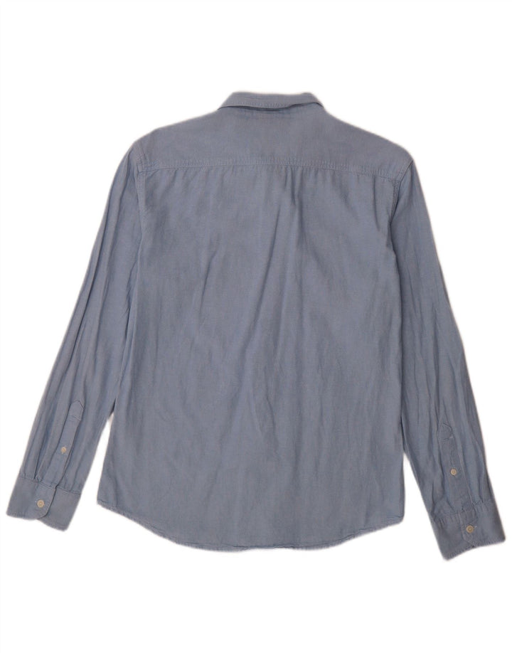 Levi's Mens Slim Shirt Medium Blue Cotton