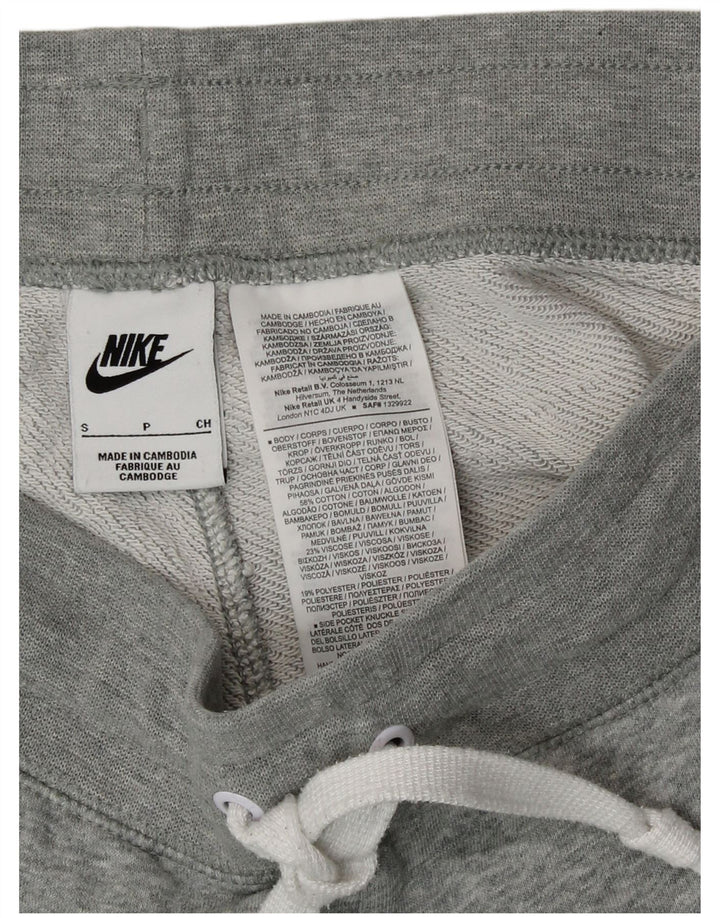 Nike Mens Graphic Sport Shorts Small Grey Cotton