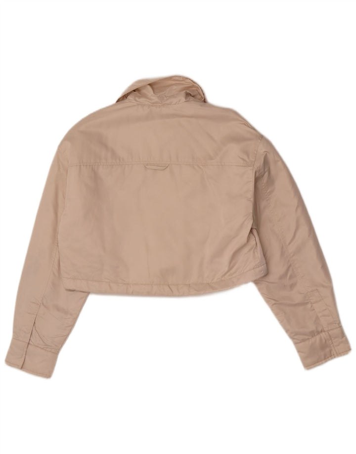 Zara Womens Oversized Bolero Jacket UK 6 XS Off White Polyester