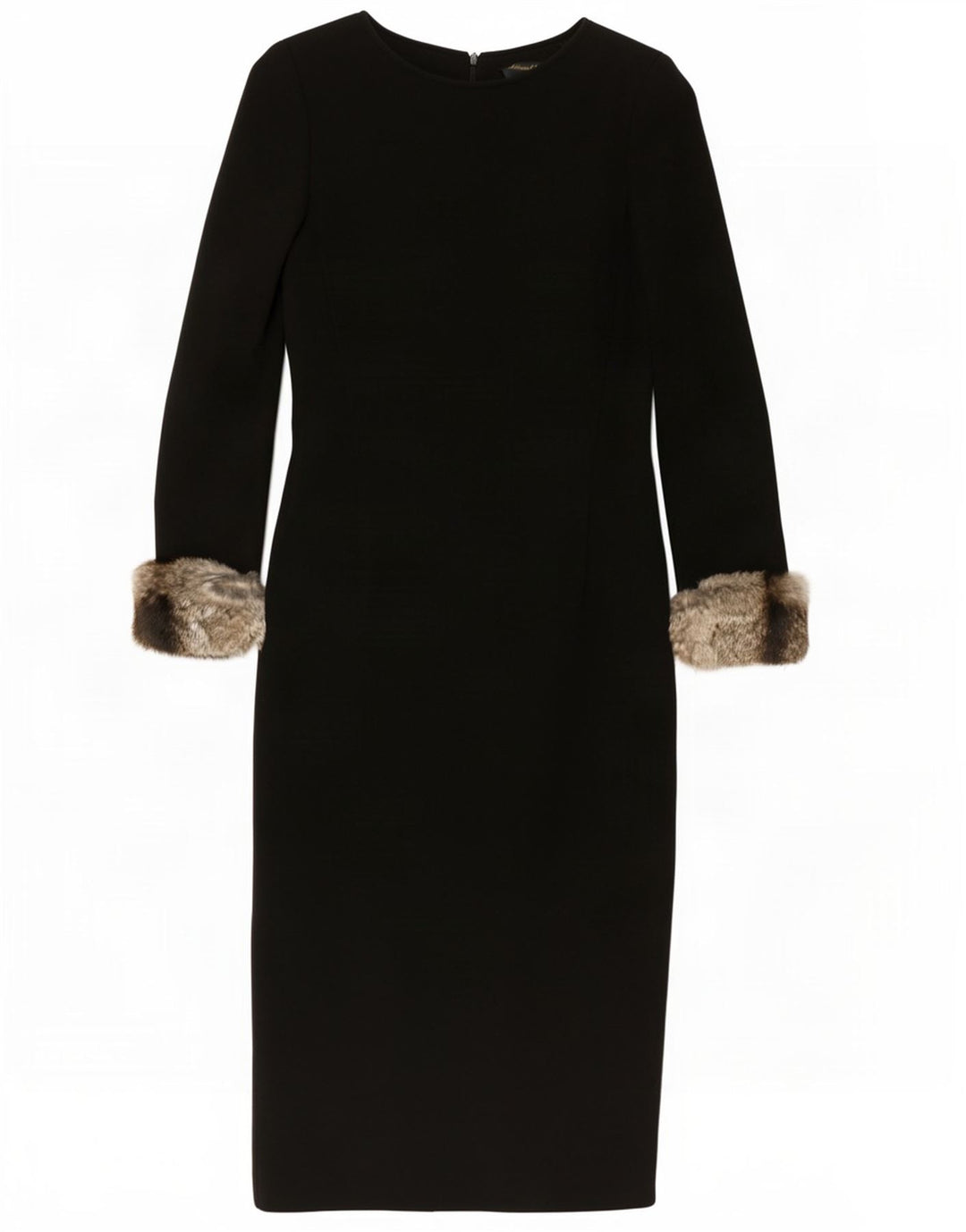 Luisa Spagnoli Womens Long Sleeve Sheath Dress IT 42 Medium Black