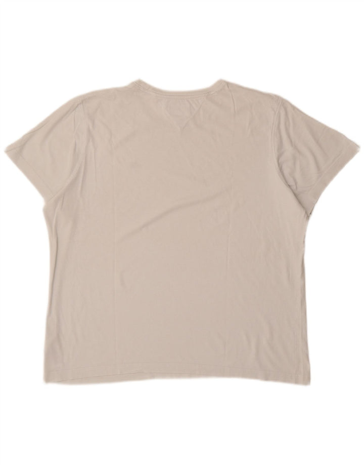TOMMY HILFIGER Mens T-Shirt Top 2XL Grey Cotton
