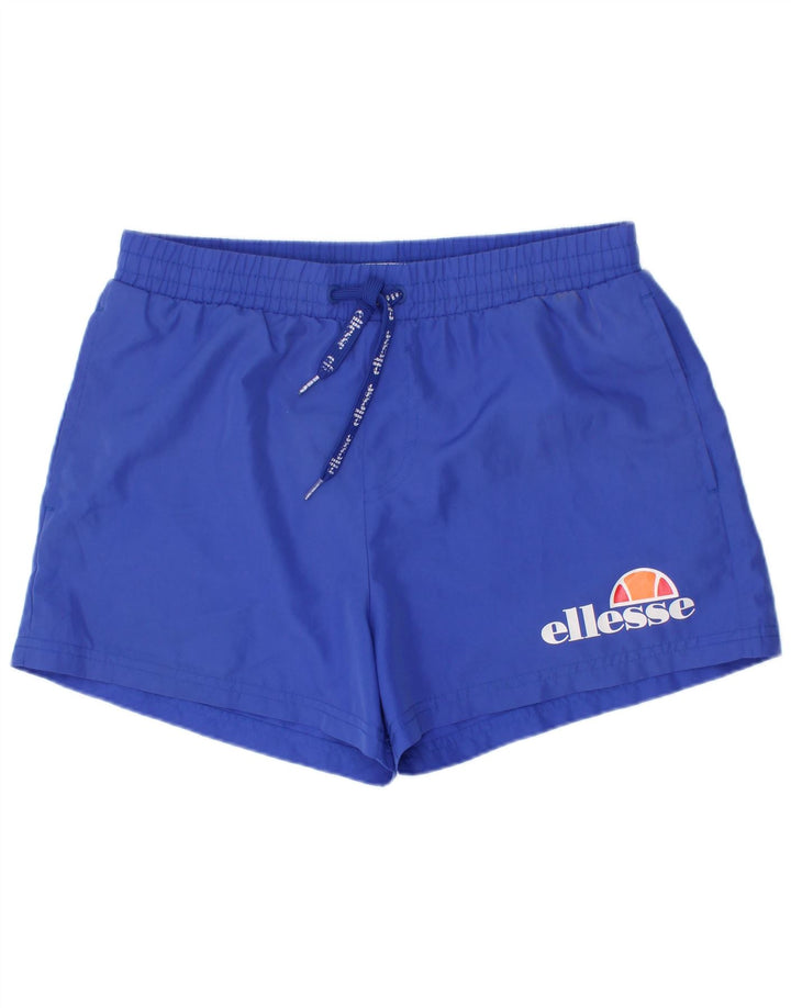 Ellesse Boys Graphic Swimming Shorts 11-12 Years Blue Polyester