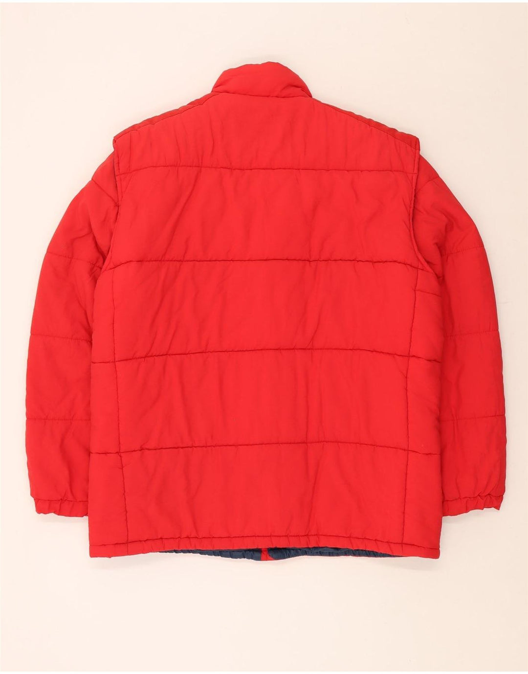 BRUGI Mens Padded Jacket IT 50 Large Red Polyamide