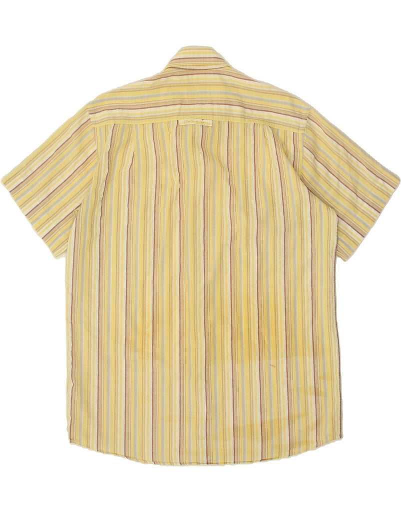 CAMEL ACTIVE Mens Short Sleeve Shirt Medium Yellow Striped | Vintage Camel Active | Thrift | Second-Hand Camel Active | Used Clothing | Messina Hembry 