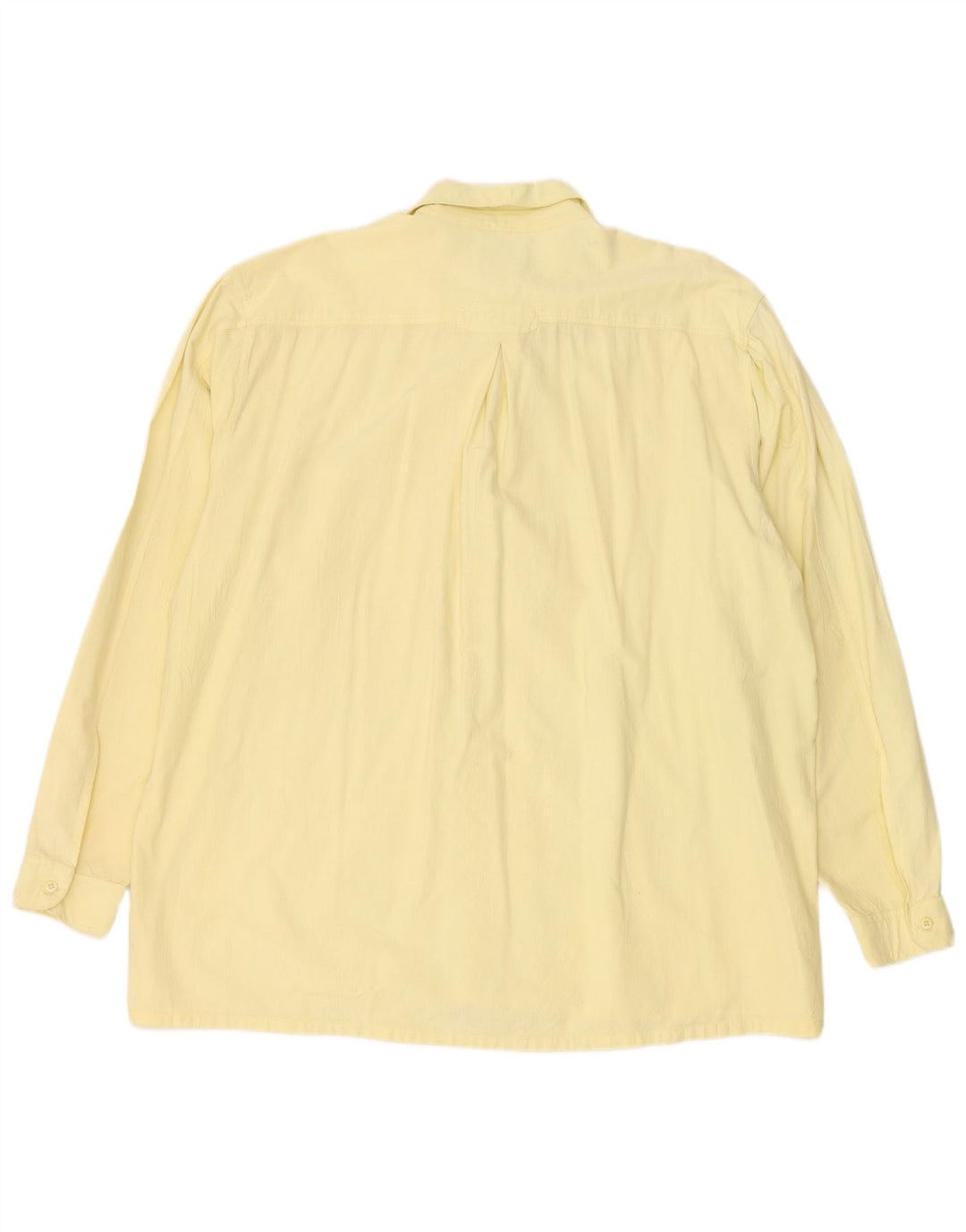 PAOLO NEGRATO Mens Milano Pullover Shirt XL Yellow Cotton