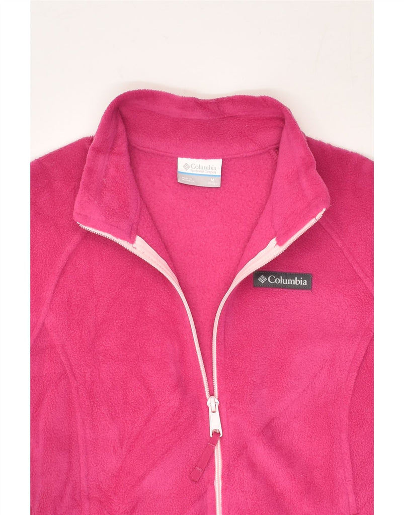 COLUMBIA Girls Fleece Jacket 10-11 Years Medium  Pink Polyester | Vintage Columbia | Thrift | Second-Hand Columbia | Used Clothing | Messina Hembry 