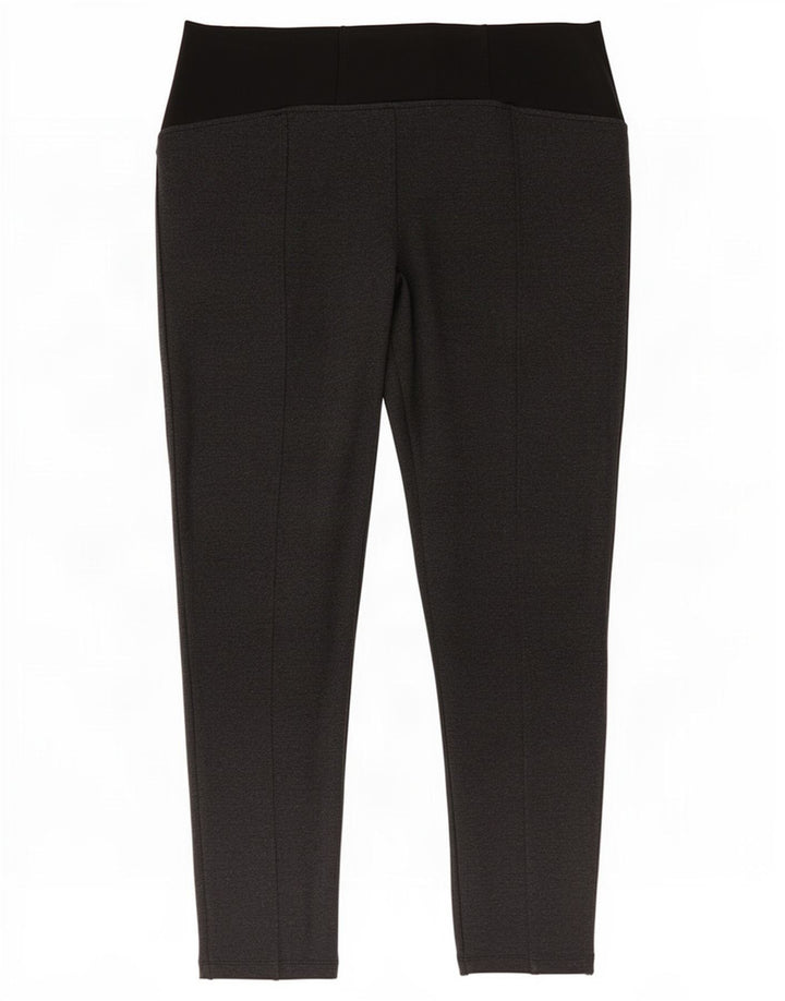 Marks & Spencer Womens Leggings UK 16 Large Grey Colourblock Viscose