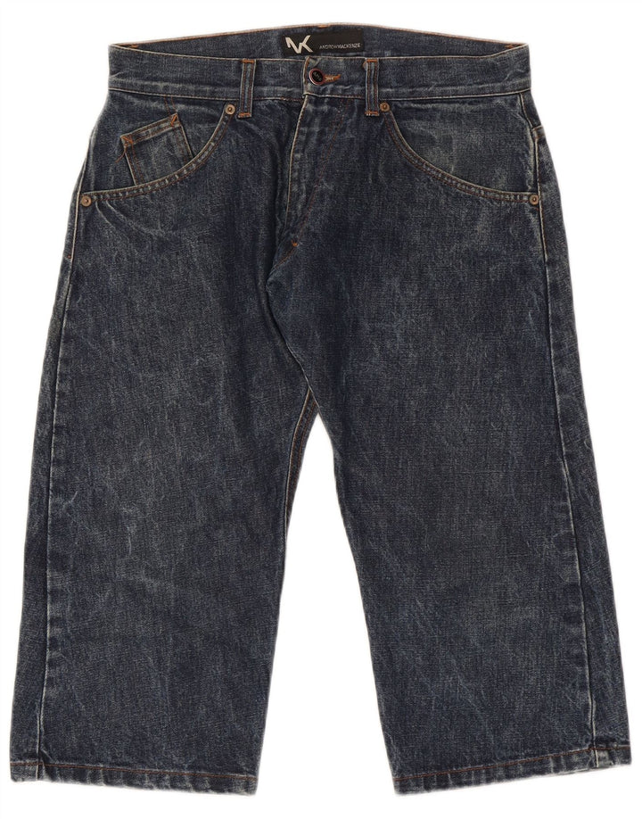Andrew Mackenzie Mens Graphic Capri Jeans IT 48 Medium W30 L20 Blue Cotton