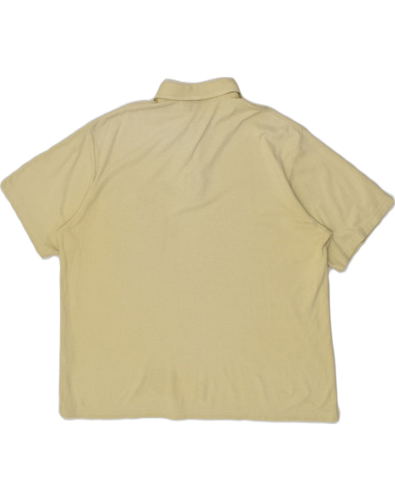 GABICCI Mens Polo Shirt 2XL Beige Cotton | Vintage Gabicci | Thrift | Second-Hand Gabicci | Used Clothing | Messina Hembry 