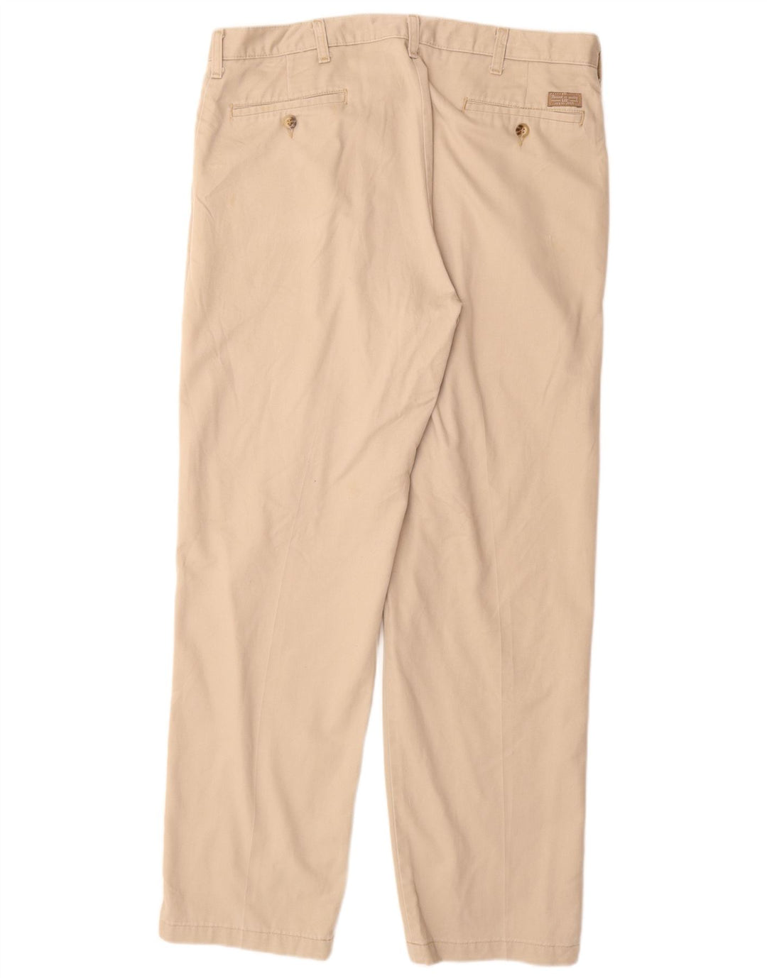 LEE Mens Pegged Chino Trousers W36 L32 Beige Cotton