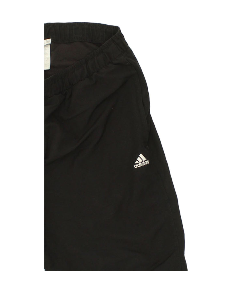 ADIDAS Mens Tracksuit Trousers Joggers Medium Black Polyester | Vintage Adidas | Thrift | Second-Hand Adidas | Used Clothing | Messina Hembry 