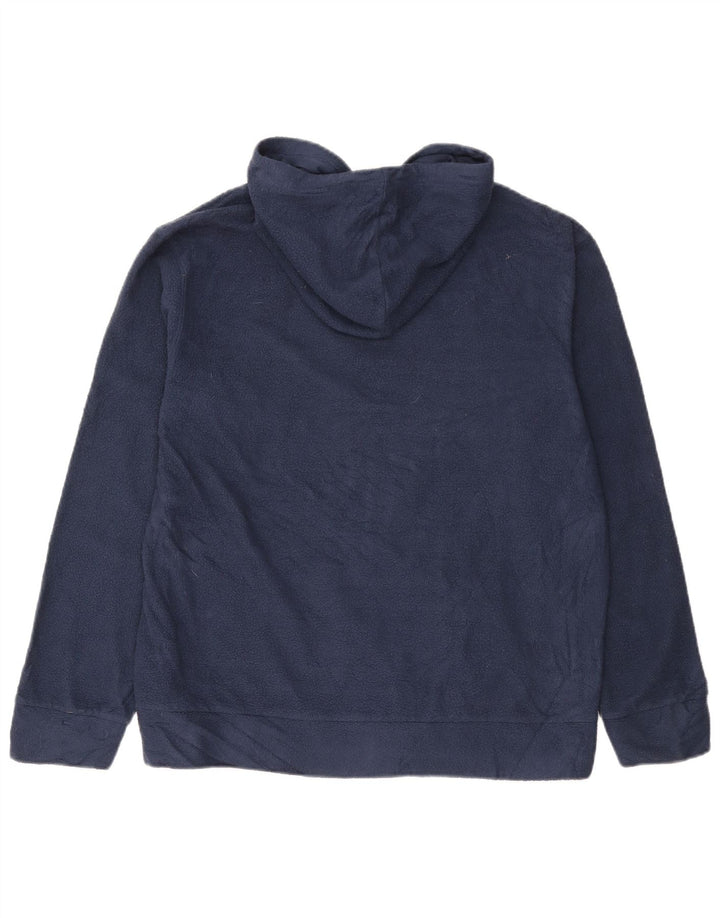 Dickies Mens Hooded Fleece Jumper UK 38/40 Medium Navy Blue Polyester