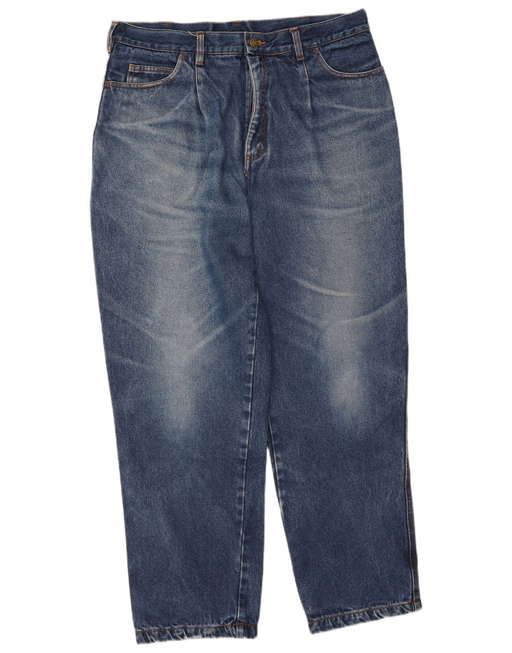 Vintage Mens Cargo Tapered Jeans W36 L31 Blue Cotton
