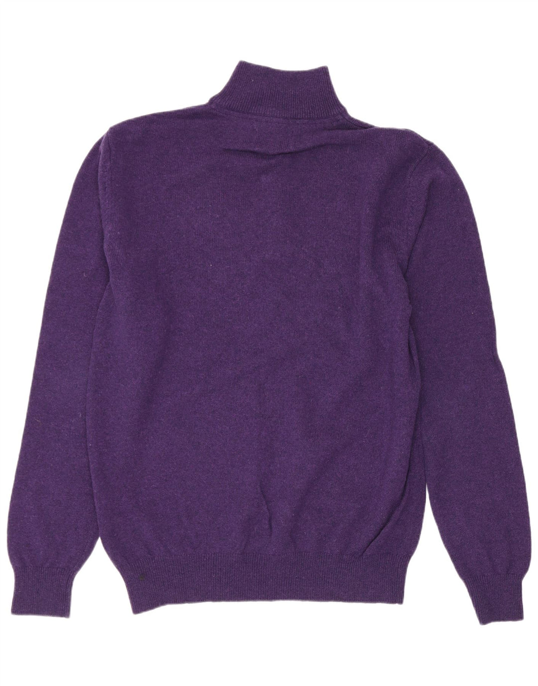 Schoffel Mens Zip Neck Jumper Sweater Medium Purple Lambswool
