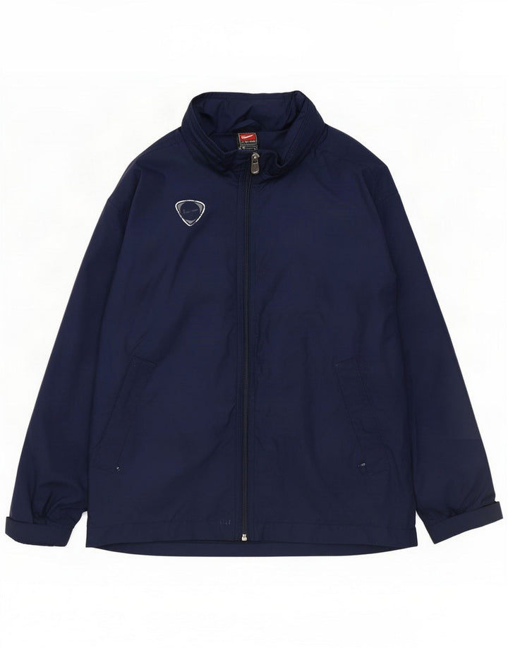 Nike Boys Rain Jacket 10-11 Years Medium Navy Blue Nylon