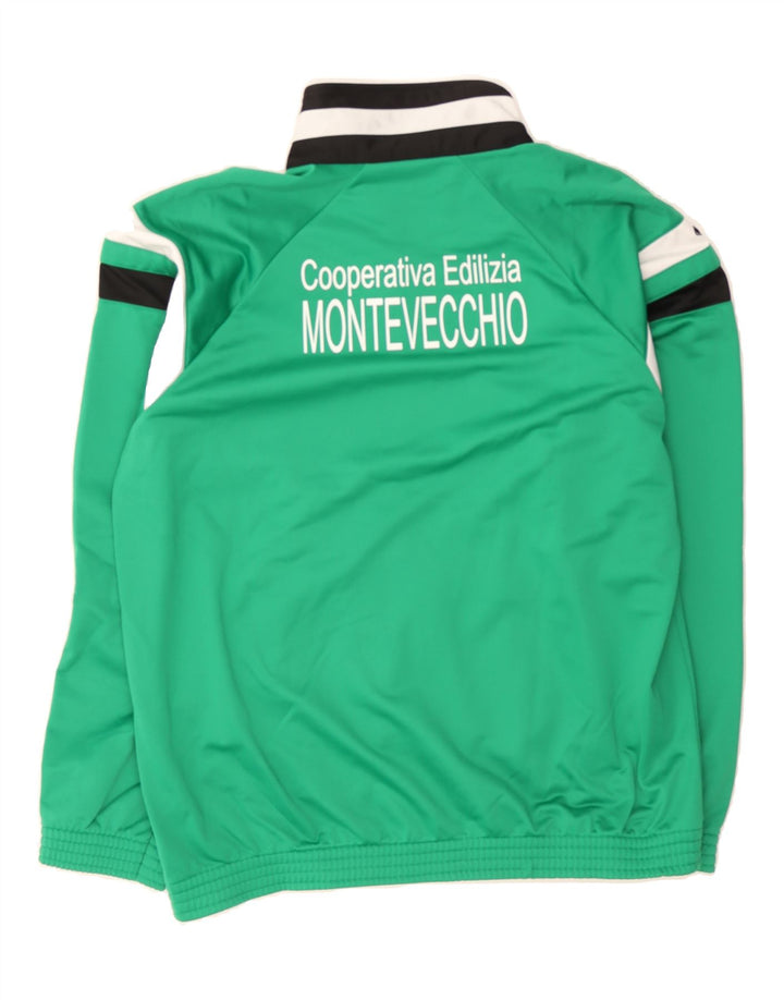 ERREA Mens Graphic Tracksuit Top Jacket Large Green Polyester Vintage Errea and Second-Hand Errea from Messina Hembry 