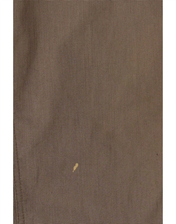Marks & Spencer Mens Blue Harbour Chino Trousers W38 L29 Brown Check