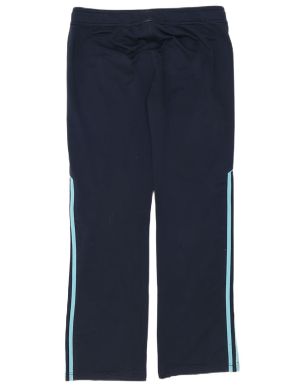 Adidas Womens Tracksuit Trousers UK 12 Medium Navy Blue Polyester