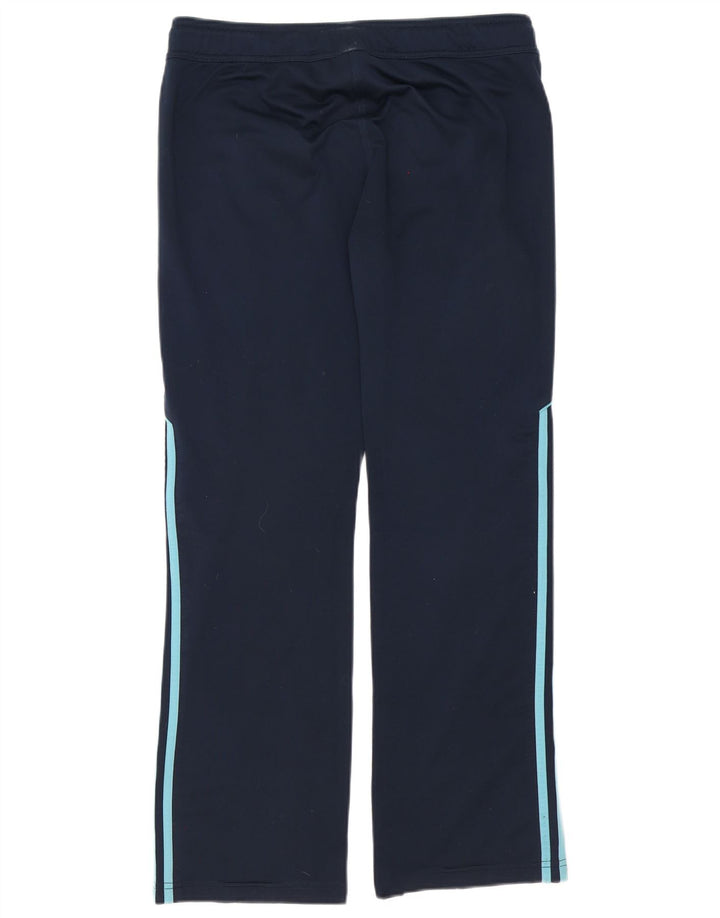 Adidas Womens Tracksuit Trousers UK 12 Medium Navy Blue Polyester