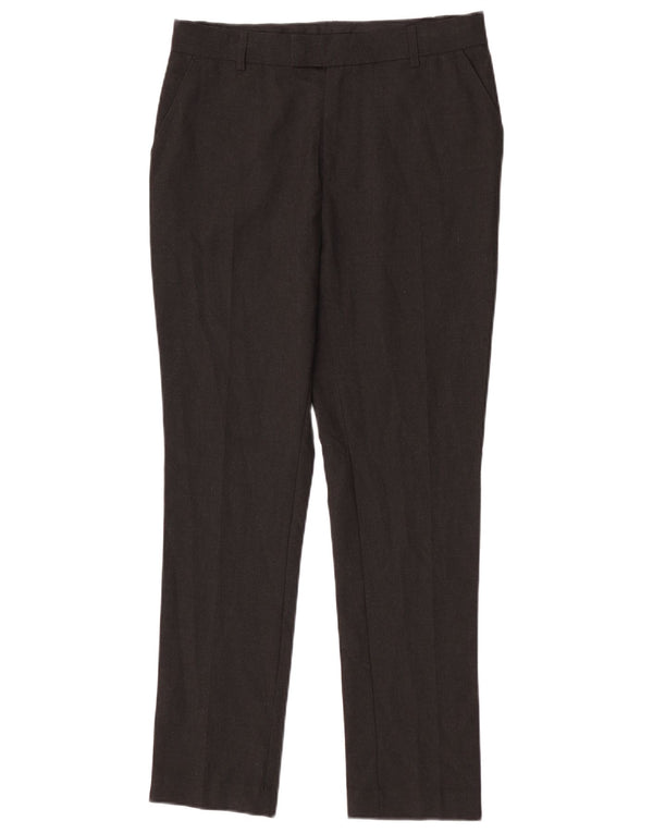 Marks & Spencer Boys Slim Suit Trousers 14-15 Years W29 L29 Grey Polyester