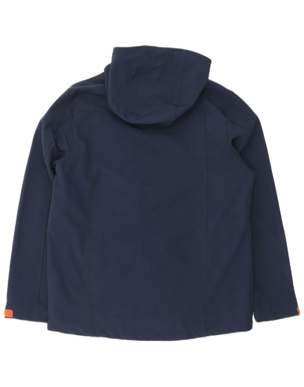 Mountain Warehouse Mens Hooded Windbreaker Jacket UK 40 Large Navy Blue