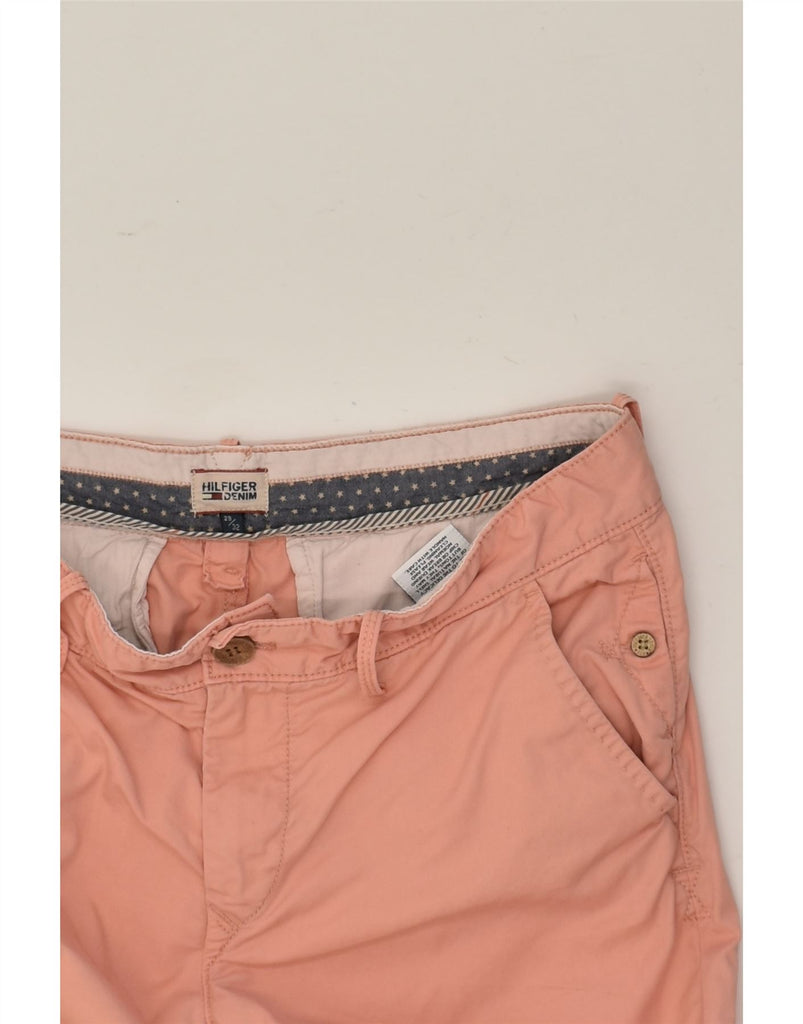 TOMMY HILFIGER Womens Slim Chino Trousers W28 L32 Pink Cotton | Vintage Tommy Hilfiger | Thrift | Second-Hand Tommy Hilfiger | Used Clothing | Messina Hembry 