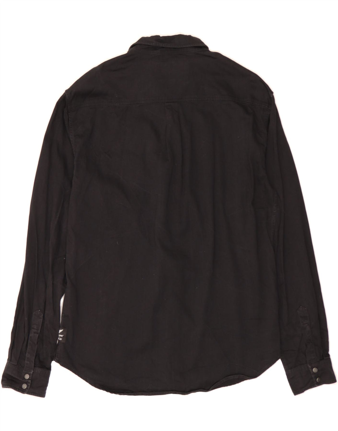REPLAY Mens Shirt IT 56 2XL Black Cotton Vintage Replay and Second-Hand Replay from Messina Hembry 