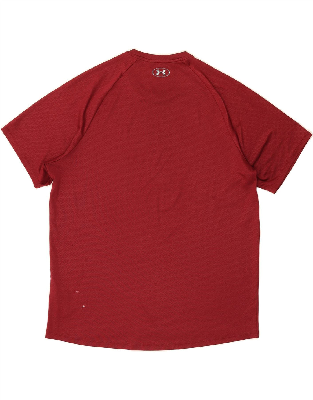 UNDER ARMOUR Mens T-Shirt Top XL Burgundy Geometric Polyester Vintage Under Armour and Second-Hand Under Armour from Messina Hembry 