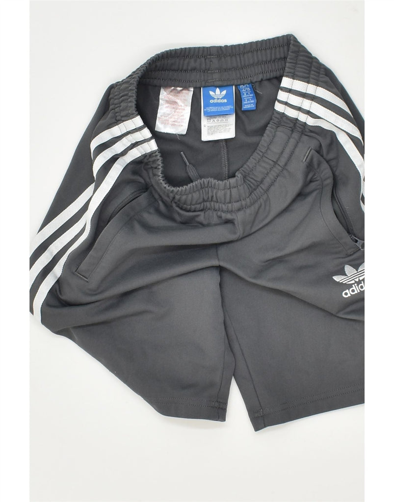 ADIDAS Boys Sport Shorts 9-10 Years Grey Polyester | Vintage Adidas | Thrift | Second-Hand Adidas | Used Clothing | Messina Hembry 