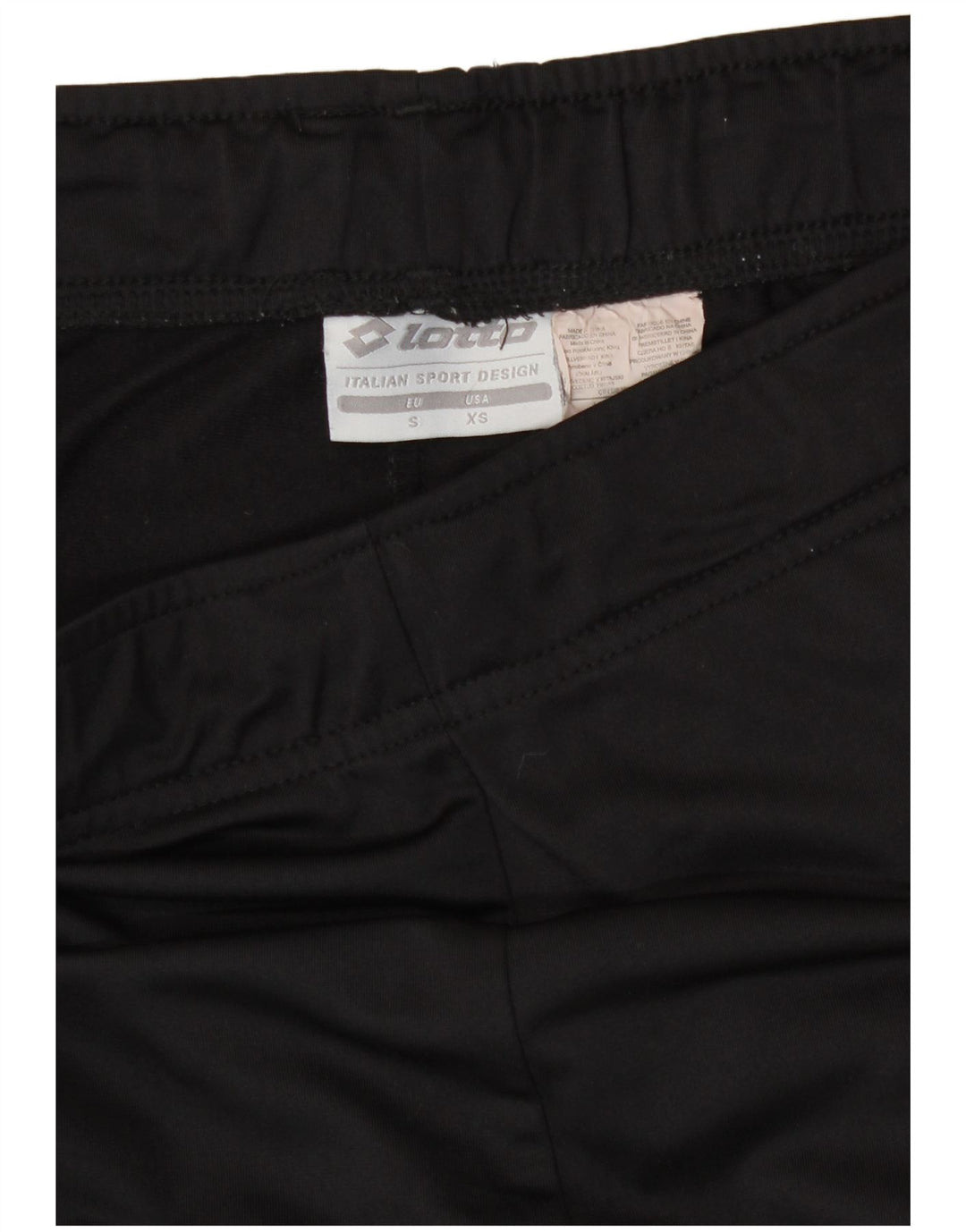 Lotto Mens Tracksuit Trousers Small  Black Polyester