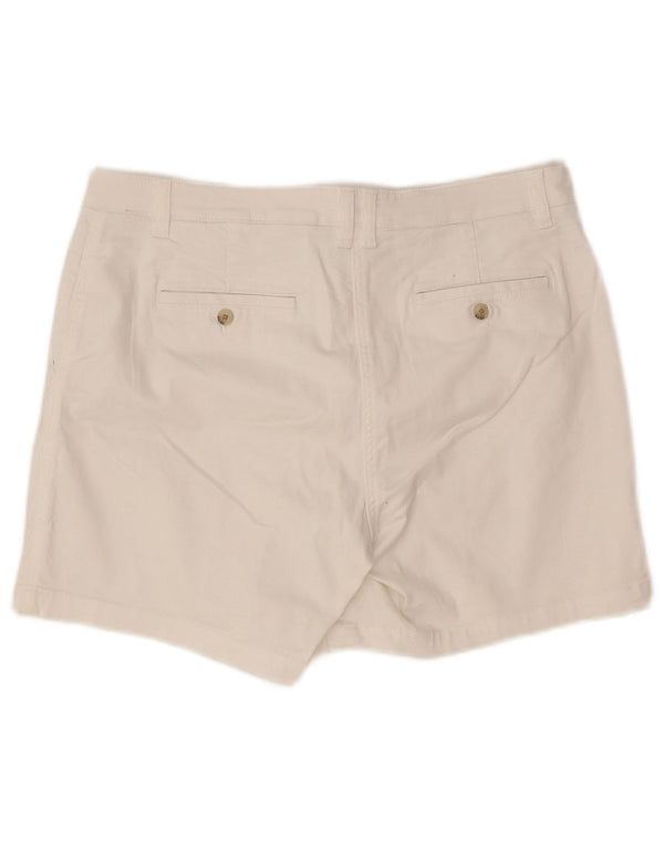 Joules Womens Chino Shorts UK 14 Large W34  White Cotton