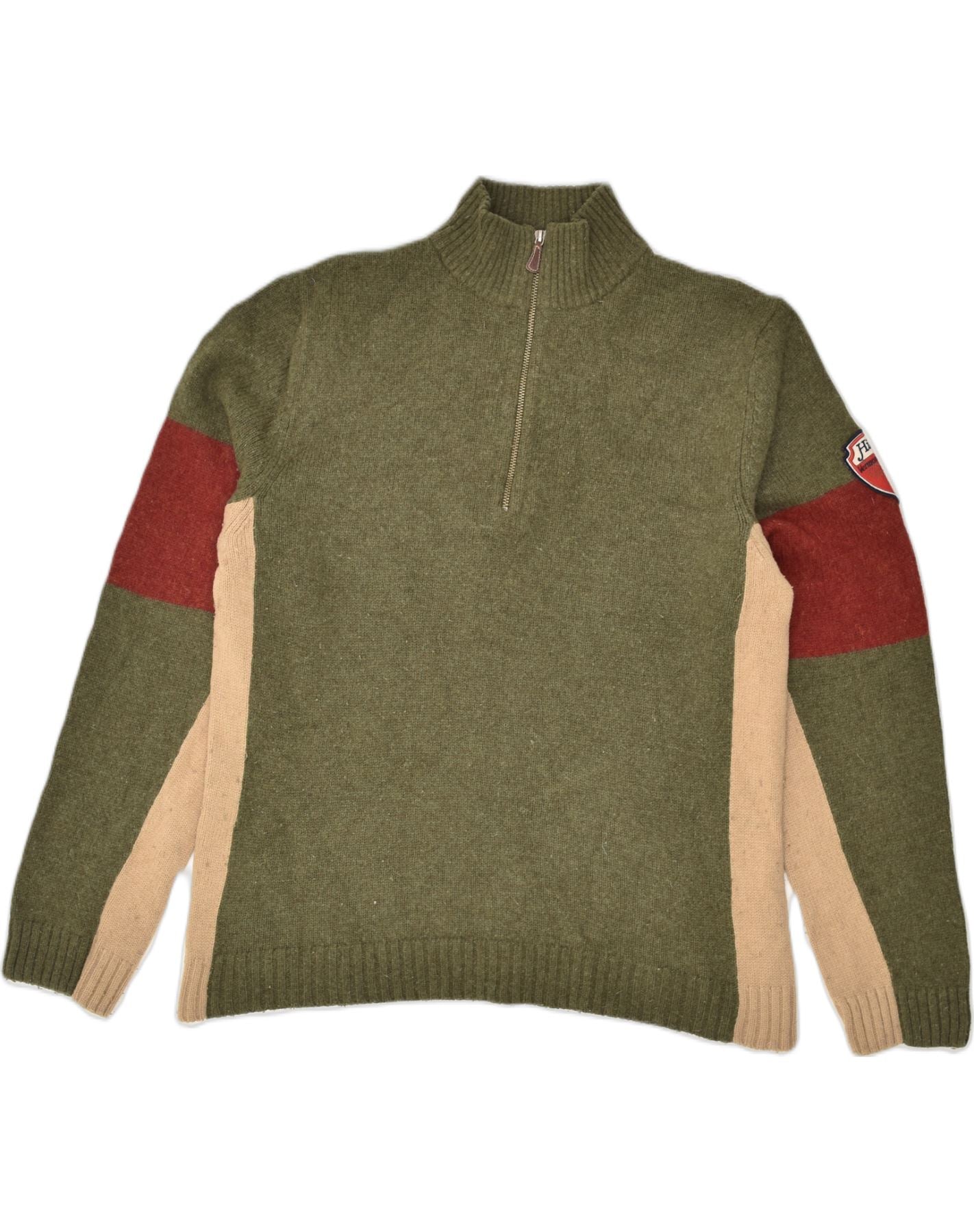 Khaki tommy store hilfiger jumper