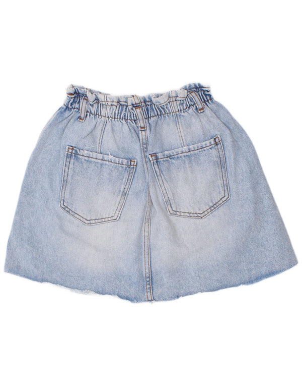 Zara Girls Denim Skirt 11-12 Years W24 Blue