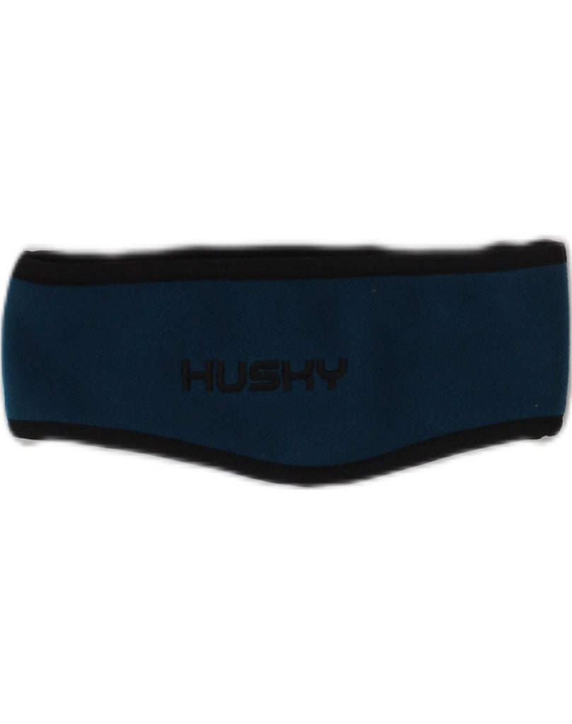 HUSKY Womens Fleece Headband Hat Small Blue Polyester | Vintage Husky | Thrift | Second-Hand Husky | Used Clothing | Messina Hembry 