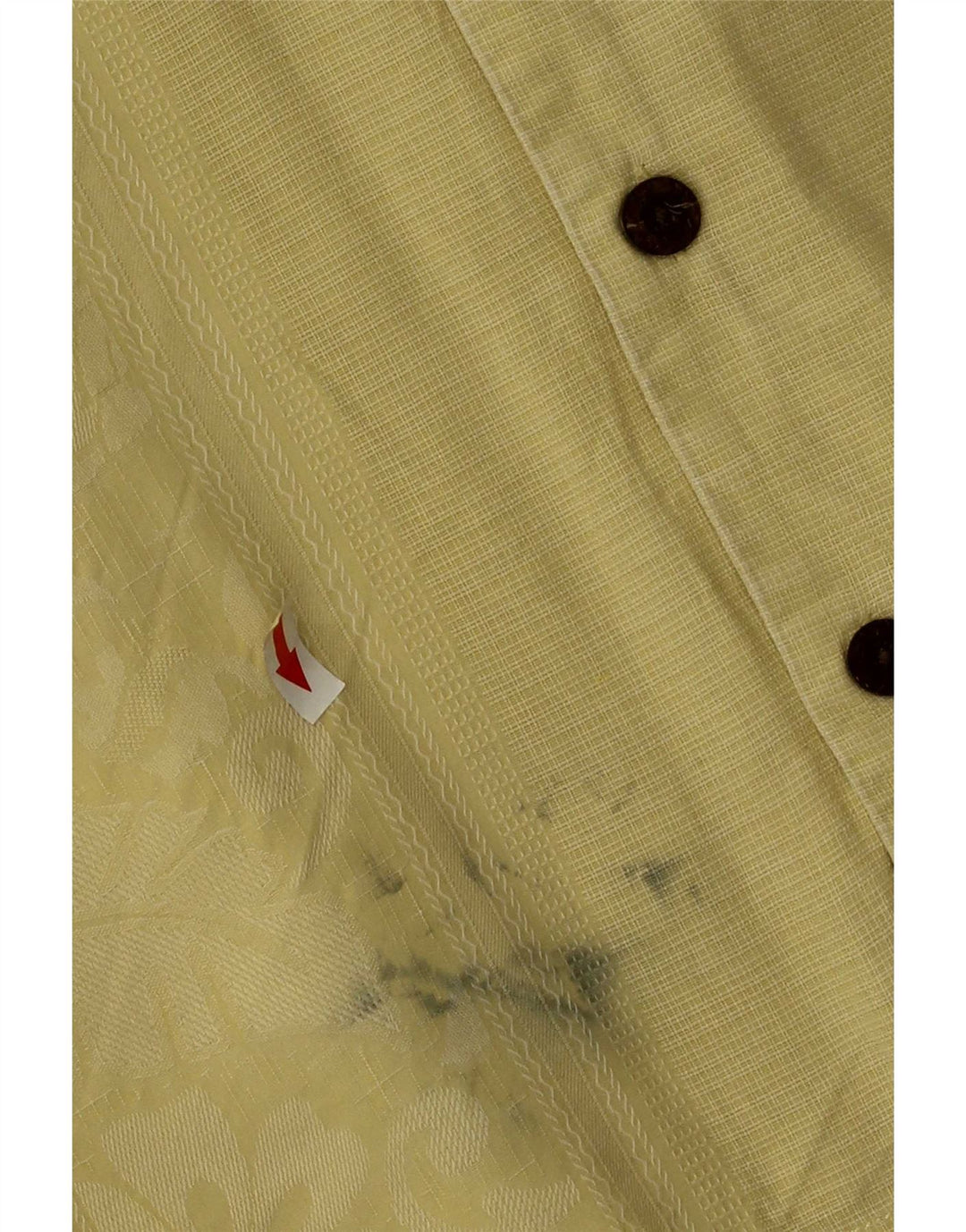 Tommy Bahama Mens Short Sleeve Shirt Medium Yellow Floral Silk