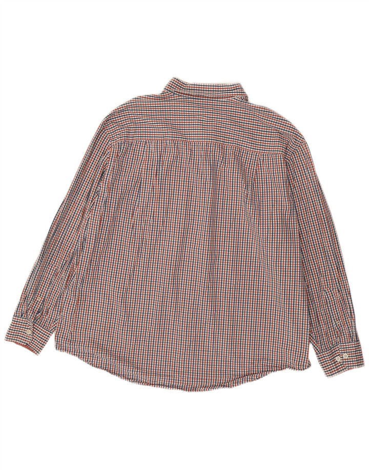 Izod Mens Shirt 2XL Multicoloured Gingham Cotton