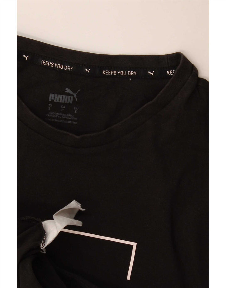 Puma Mens Graphic T-Shirt Top Small Black
