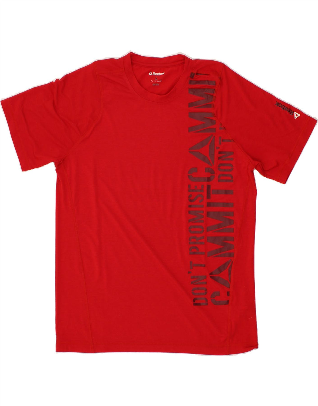 REEBOK Mens Graphic T-Shirt Top Large Red Polyester Vintage Reebok and Second-Hand Reebok from Messina Hembry 