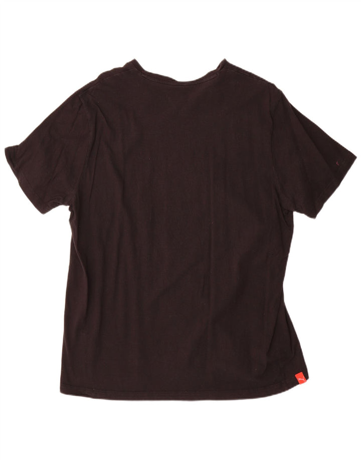 Puma Mens T-Shirt Top XL Black Cotton