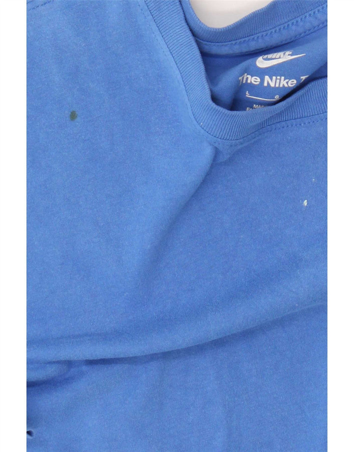Nike Mens T-Shirt Top Large Blue Cotton