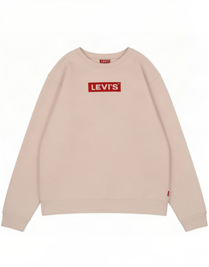 Levi's Mens Graphic Sweatshirt Jumper Small White Cotton