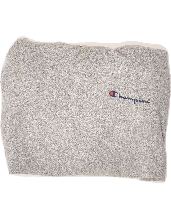 CHAMPION Mens Zip Neck Sweatshirt Jumper Large Grey Acrylic Vintage Champion and Second-Hand Champion from Messina Hembry 