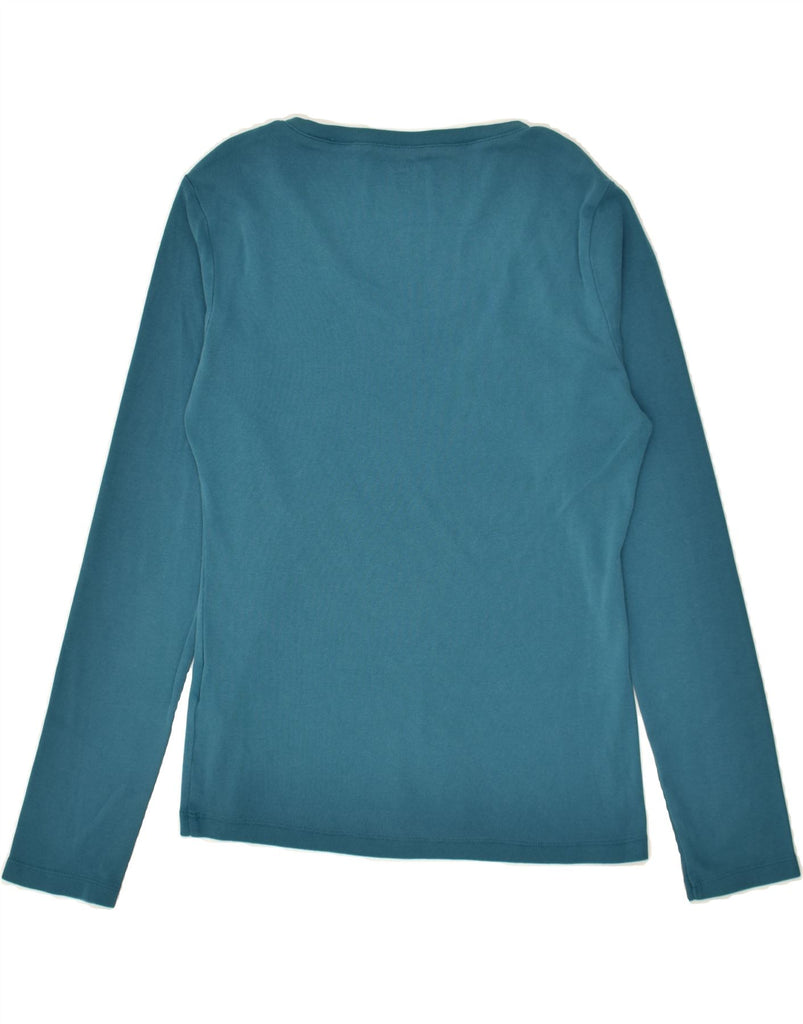 TOMMY HILFIGER Womens Top Long Sleeve UK 12 Medium Blue Cotton Vintage Tommy Hilfiger and Second-Hand Tommy Hilfiger from Messina Hembry 