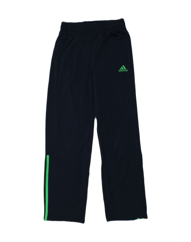 ADIDAS Boys Tracksuit Trousers 10-11 Years Navy Blue Polyester | Vintage Adidas | Thrift | Second-Hand Adidas | Used Clothing | Messina Hembry 