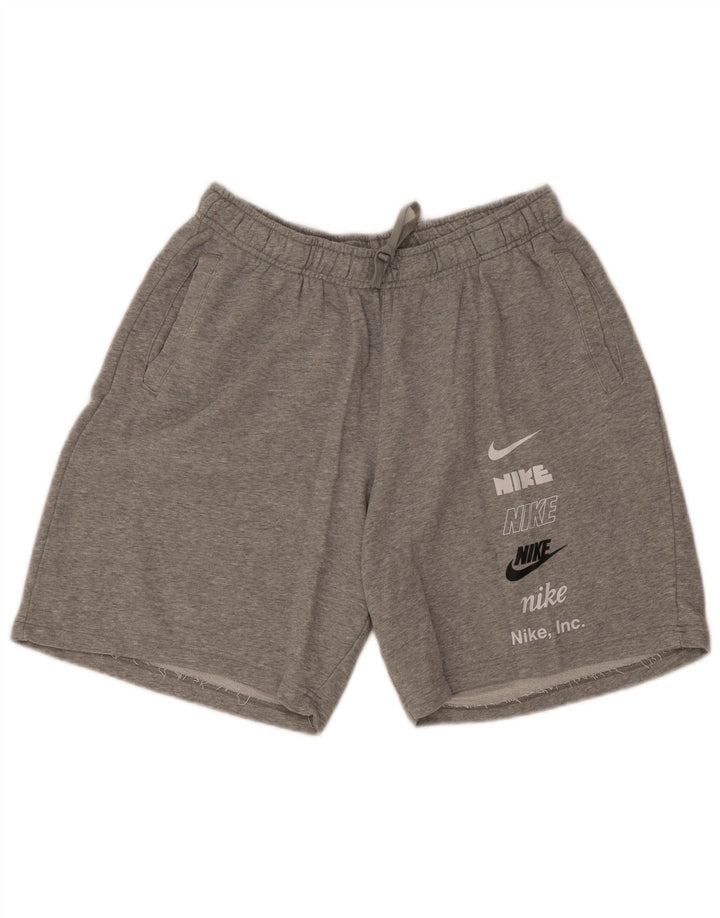 Nike Mens Graphic Sport Shorts XL Grey Flecked Cotton